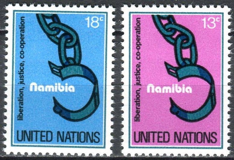 (1978) MiNr. 320 - 321 ** - OSN New York - Namibie: osvobození, spravedlnost, spolupráce