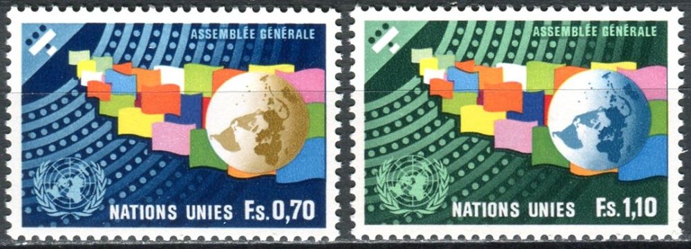 (1978) MiNr. 78 - 79 ** - OSN Ženeva - Valné shromáždění Organizace spojených národů
