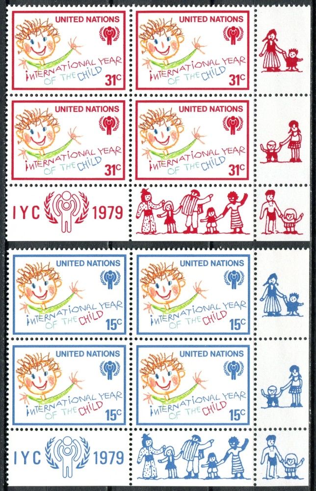 (1979) MiNr. 334 - 335 ** - OSN New York - Mezinárodní rok dítěte