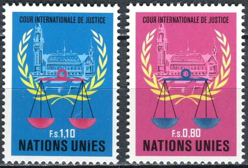 (1979) MiNr. 86 - 87 ** - OSN Ženeva - Mezinárodní soudní dvůr, Haag
