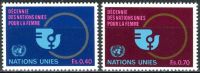 (1980) MiNr. 89 - 90 ** - OSN Ženeva - Desetiletí žen spojených národů (1976-1985)