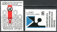 (1981) MiNr. 97 - 98 ** - OSN Ženeva - Mezinárodní rok osob se zdravotním postižením