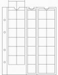 OPTIMA listy - M 35 - 35 polí na mince do  ø 27 mm 