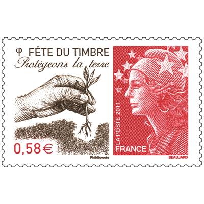 (2011) MiNr. 5044 ** - Francie - známka: Marianne - ochrana půdy