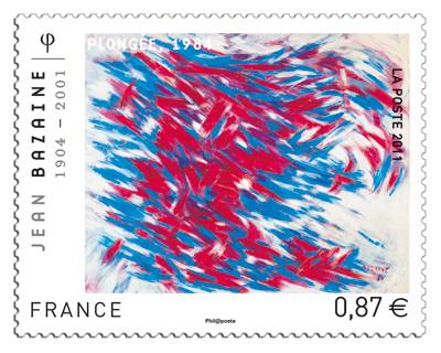 (2011) MiNr. 5071 ** - Francie - známka: Jean Bazaine, obraz "Potápění"