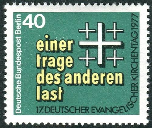 Deutsche Bundespost Berlin (1977) č. 548 ** - Berlín - západní - Německá evangelická církev v Berlíně