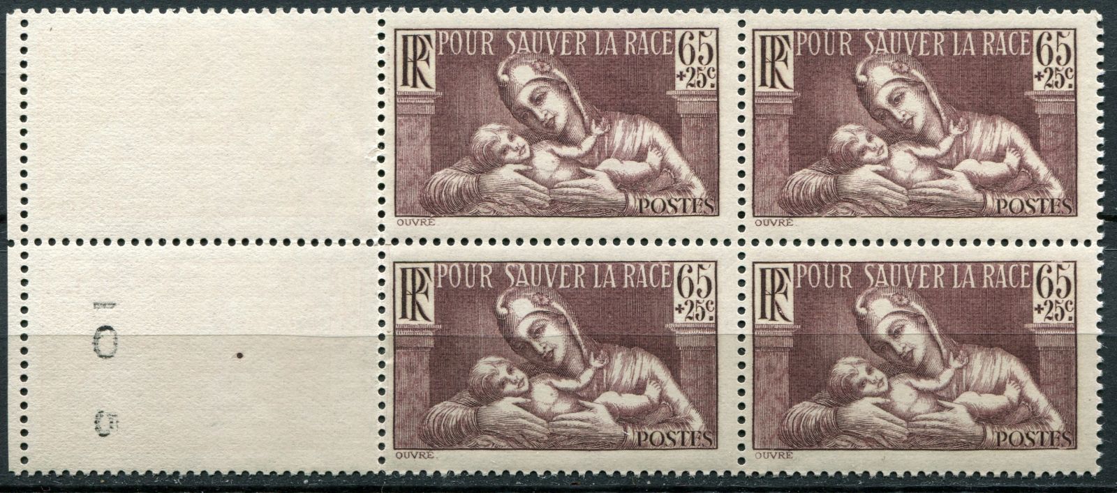 (1937) MiNr. 361 ** - 4 bl + K - Francie - Společnost pro zdravotní péči