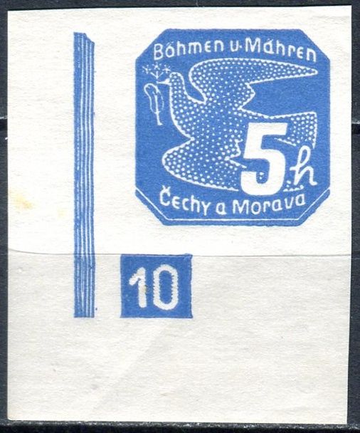 Protektorát Čechy a Morava (1939) č. NV 2 ** - (DČ: 10) - B. ü. M. - Novinové známky