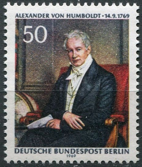 Deutsche Bundespost Berlin (1969) MiNr. 346 ** - Berlín - západní - Alexander Freiherr von Humboldt