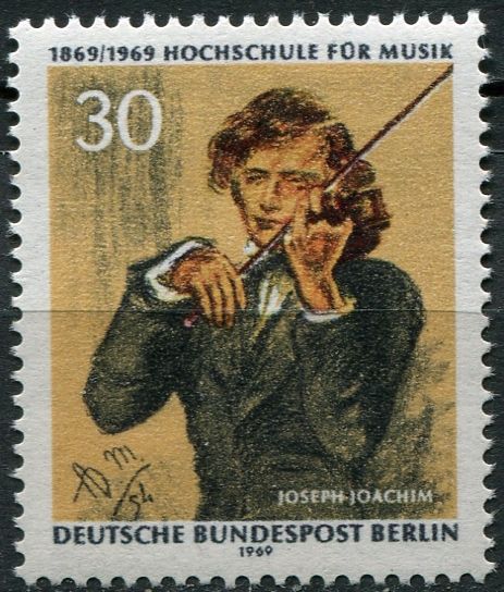 Deutsche Bundespost Berlin (1969) MiNr. 347 ** - Berlín - západní - Hudební univerzita v Berlíně