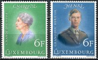 (1976) MiNr. 922 - 923 - ** - Lucembursko - Výročí - velkovévodkyně Charlotte Lucemburská (1896-1985); velkovévoda Henri (* 1955)