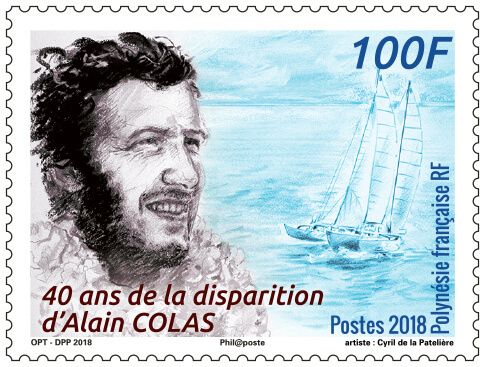(2018) MiNr. 1389 ** - Fr. Polynesie - 40. výročí smrti Alaina Colase