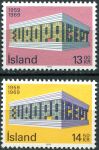 (1969) MiNr. 428 - 429 **- Island - Europa