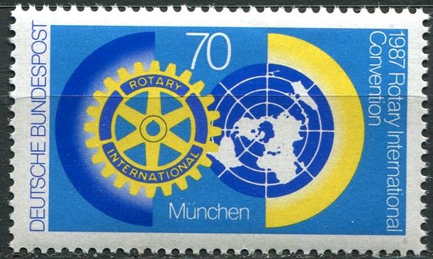 (1987) MiNr. 1327 ** - Německo - Rotary klub, Mnichov