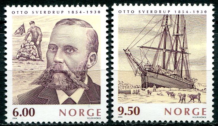 (2004) MiNr. 1502 - 1503 ** - Norsko - Otto Sverdrup