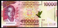 Guinea - (P 52) 10.000 FRANCS (2018) - UNC