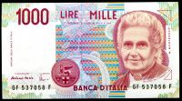 Itálie - (P 114c) 1000 Lire (1990) - UNC