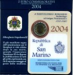 (2004) - 2 € - San Marino - B. Borghesi - mincovní karta (UNC)