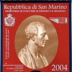 (2004) - 2 € - San Marino - B. Borghesi - mincovní karta (UNC)