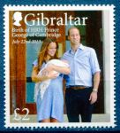 (2013) MiNr. 1567 ** - Gibraltar - narození prince George