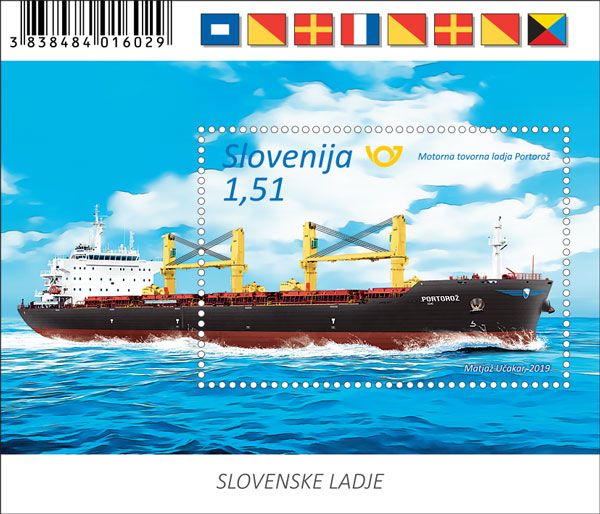 Slovenija (2019) MiNr. 1369 ** - Slovinsko - BLOCK 117 - Nákladní loď "Portorož (IV.)"