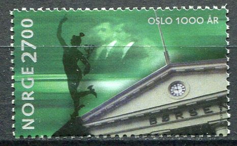 (2000) MiNr. 1345 ** - Norsko - Burza, Merkurova socha | www.tgw.cz