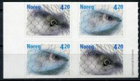 (2000) MiNr. 1355 - 1356 Du + Do **- 4-bl - Norsko - rybaření | www.tgw.cz