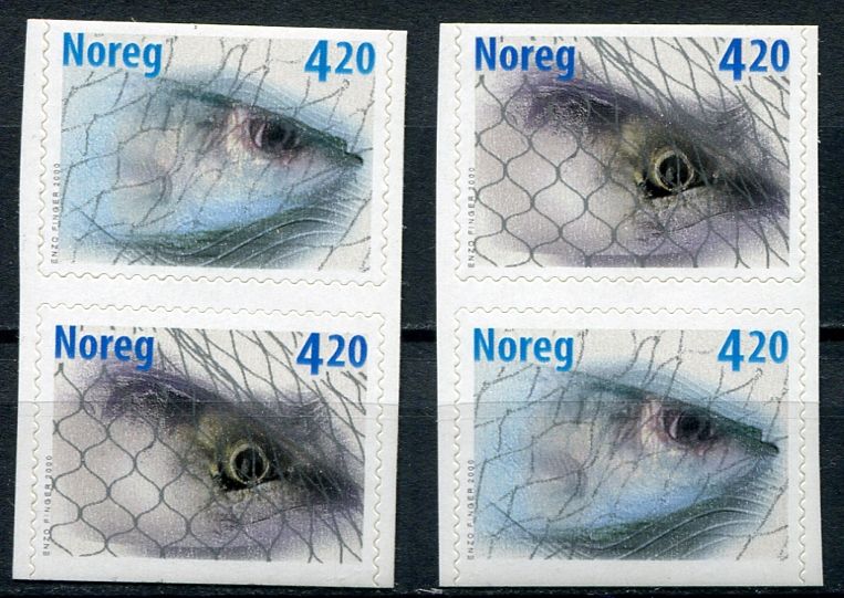 (2000) MiNr. 1355 - 1356 Du + Do ** - Norsko - rybaření | www.tgw.cz
