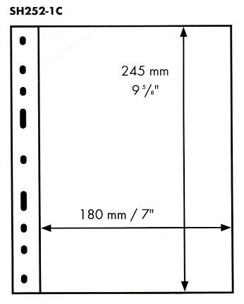 Leuchtturm OPTIMA SH list - 1 C na bankovky, pohlednice, pamětní listy (bal. 50 ks)