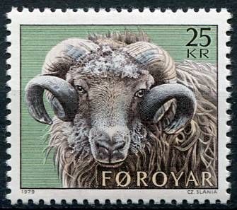 (1979) MiNr. 42 ** - Faerské ostrovy - Chov ovcí