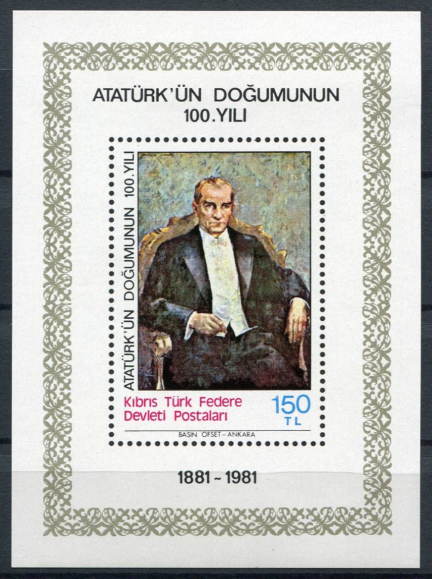 (1981) MiNr. 100 **, Block 2 - Severní Kypr (turecký) - Atatürk | www.tgw.cz