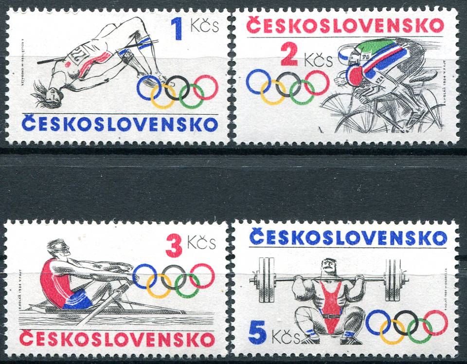(1984) č. 2663 - 2666 ** - Československo - Sport - olympijské hnutí | www.tgw.cz