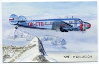 (2019) ZSn 1042 - 1043 ** - Svět v oblacích "E" - znamkový sešitek letadlo Electra 10A firmy Baťa | www.tgw.cz