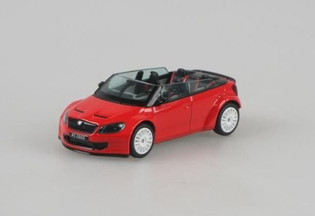 Abrex (2011) Škoda Fabia RS2000 Concept (1:43) červená