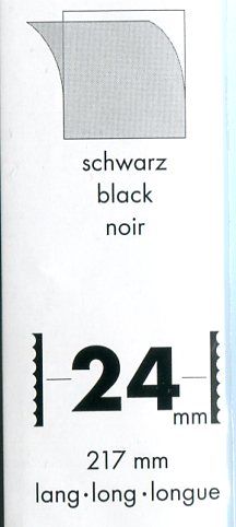 Hawidky, černé pásky 217 x 24 mm, 25 ks | www.tgw.cz