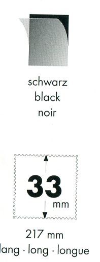 Leuchttrum Hawidky, pásky 217 x 33 mm, 25 ks černé pásky