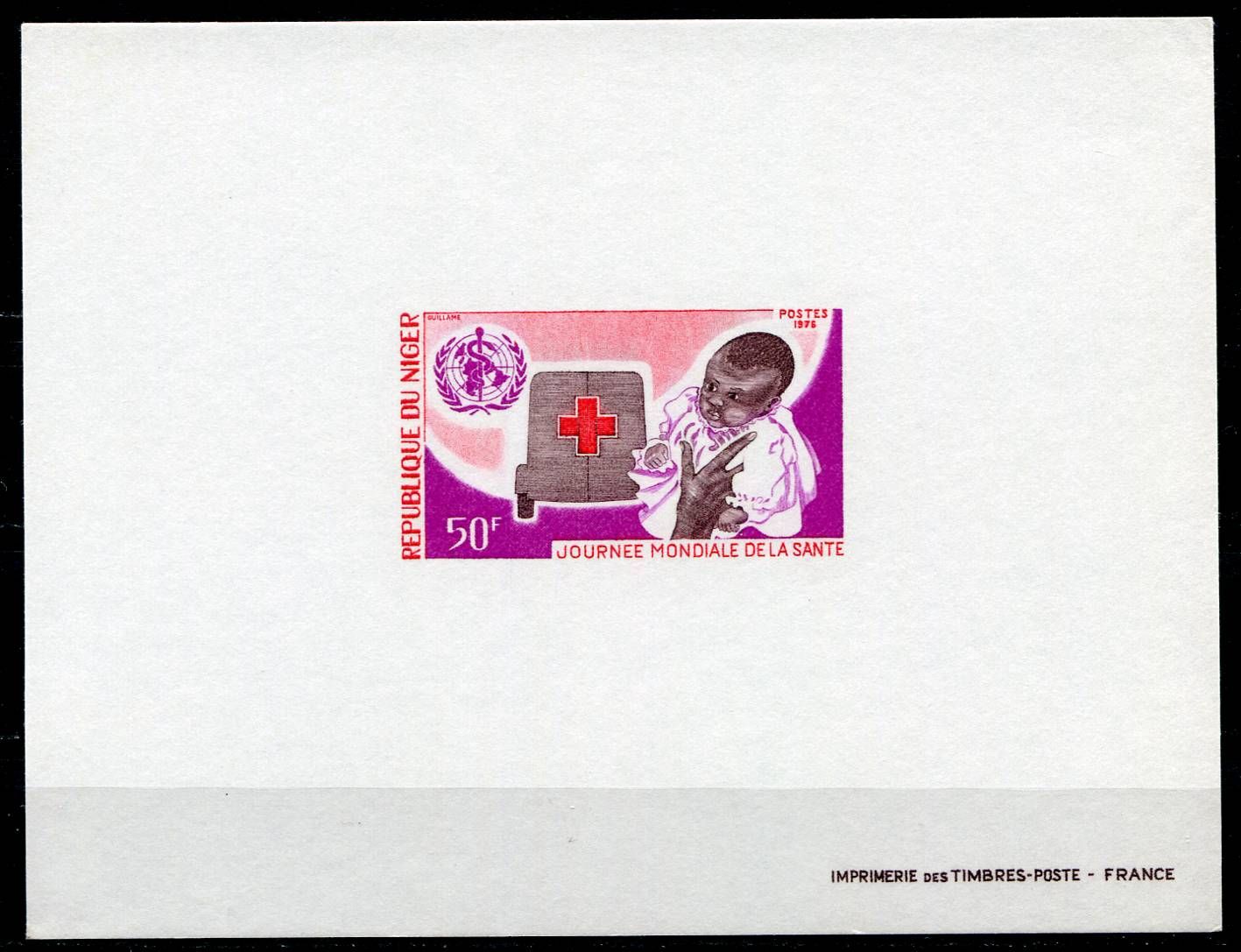 (1976) MiNr. 513 ** - Niger - Pam. tisk - známka na kartonu | www.tgw.cz