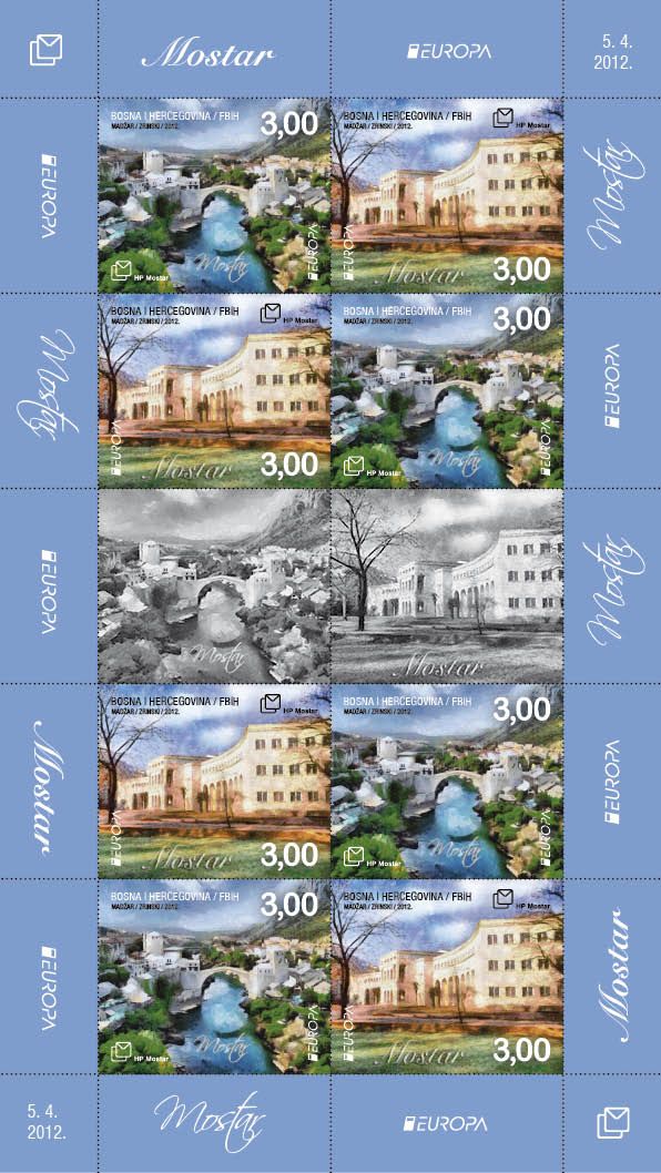 (2012) MiNr. 337 - 338 **, PL - Bosna (Mostar) - EUROPA - turismus | www.tgw.cz