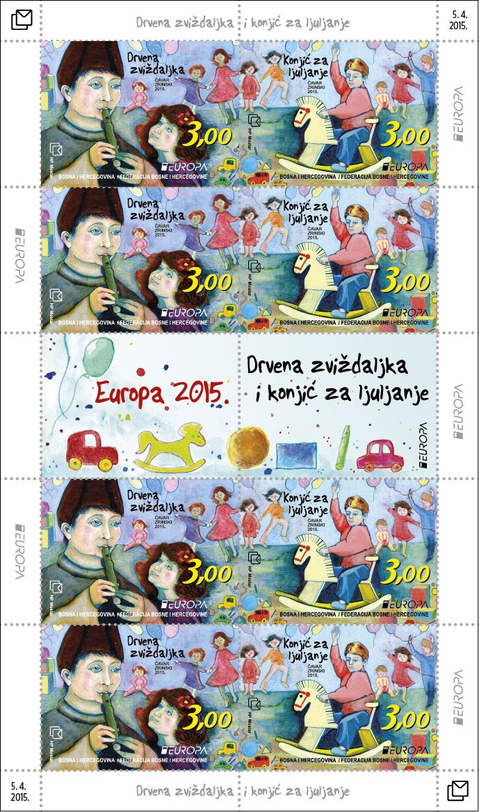 (2015) MiNr. 408 - 409 **, PL - Bosna (Mostar) - EUROPA - hračky | www.tgw.cz