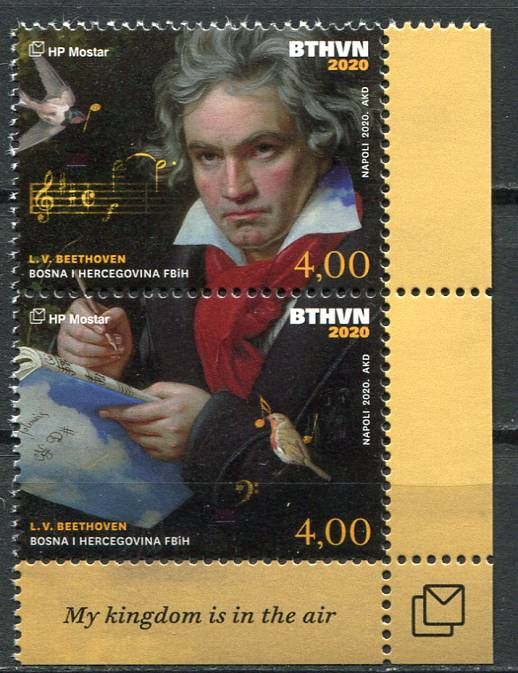 Bosna a Hercegovina (2020) MiNr. 563 -564 ** - Bosna (Mostar) - Ludwig van Beethoven