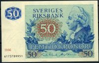 Švédsko - (P 53d.4) 50 Kronor (1989) - UNC | www.tgw.cz