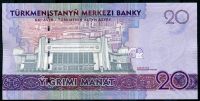 Turkmenistán (P 39) - 20 manat (2017) - pamětní bankovka UNC | www.tgw.cz