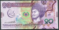 Turkmenistán (P 39) - 20 manat (2017) - pamětní bankovka UNC