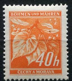 Protektorát Čechy a Morava (1940) č. 26 ** B.u.M. - Lipové listy
