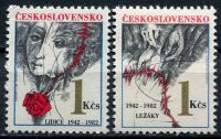 (1982) č. 2539 - 2540 ** - Československo - 40. výročí zničení Lidic a Ležáků | www.tgw.cz
