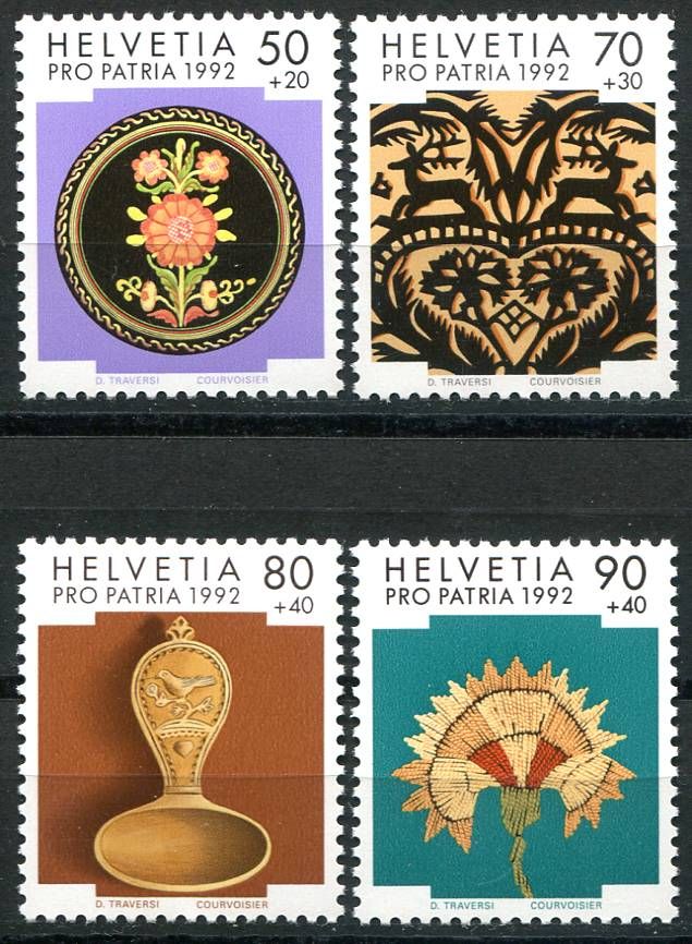 (1992) MiNr. 1470 - 1473 ** - Švýcarsko - Pro Patria