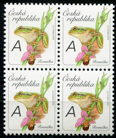 Česká pošta (2016) č. 902 ** - 4-bl - Česká republika - Rosnička "A"