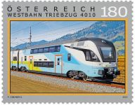 (2021) MiNr. 3572 ** - Rakousko - Železnice (XXVII.): Souprava 4010 typu KISS | www.tgw.cz