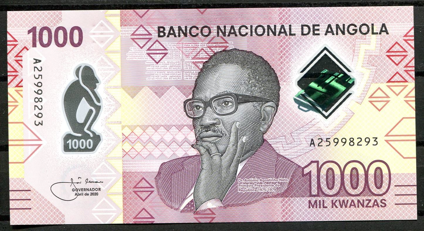 Angola - (P 161) 1000 Kwanzas (2020) - UNC (polymer) | www.tgw.cz