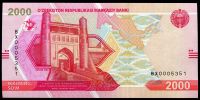 Uzbekistán (P 87) - 2000 Sum (2021) - UNC | www.tgw.cz